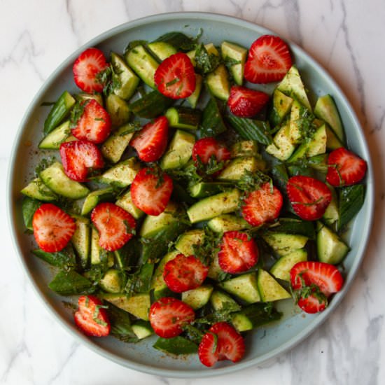 Strawberry & Cucumber Salad