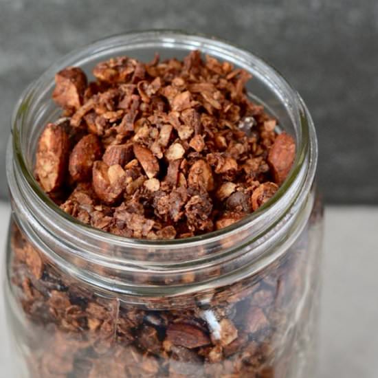 Chocolate Granola With Almonds