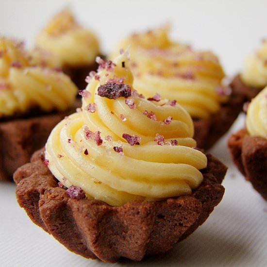 shortbread mini cupcakes