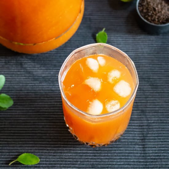 Homemade Mango Ice Tea