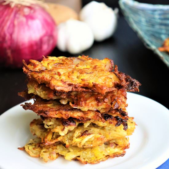 Vegan Root Vegetable Latkes