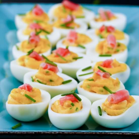 Instant Pot Deviled Eggs WIth Wasab