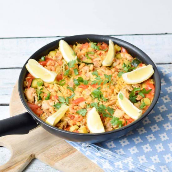 Low FODMAP paella