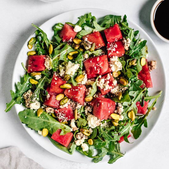 Watermelon Arugula Salad