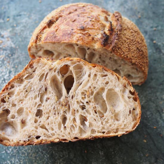 Multiseed Sourdough Bread
