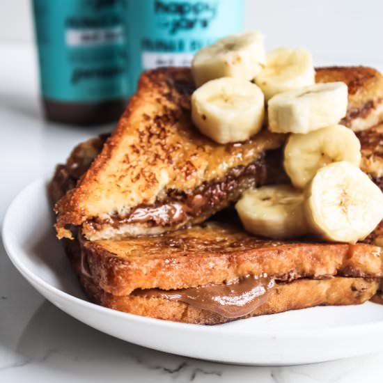 Peanut Butter Stuffed French Toast