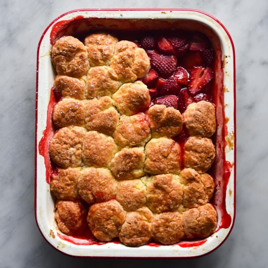 Gluten free strawberry cobbler