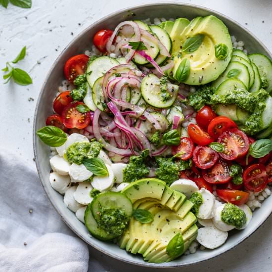 Summer Pesto Couscous Bowls