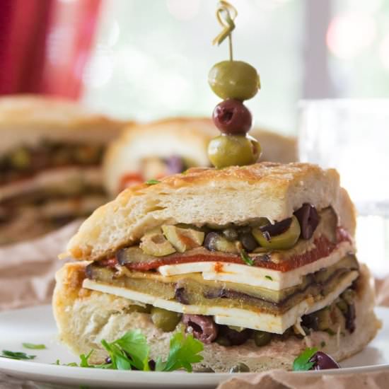 Vegan Eggplant Muffaletta