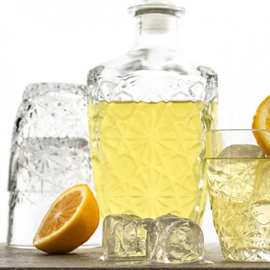 Homemade DIY Limoncello Liqueur