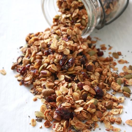 Pistachio Cranberry Granola