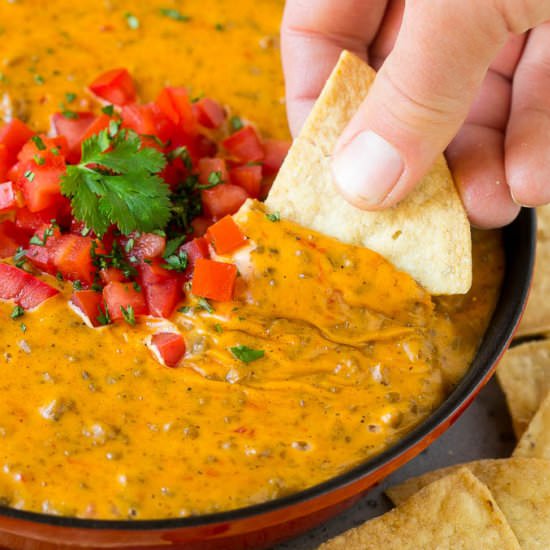 Rotel Dip with Beef