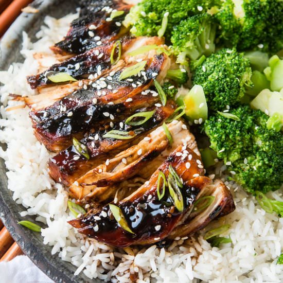STICKY ASIAN GRILLED CHICKEN BREAST