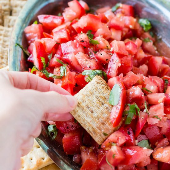 CLASSIC BRUSCHETTA APPETIZER RECIPE