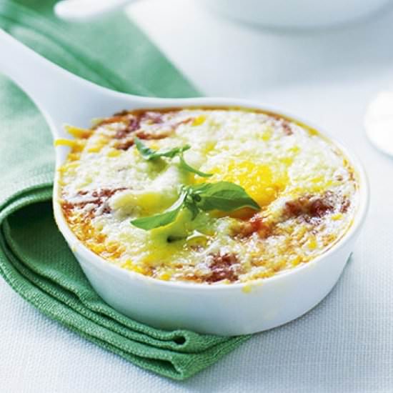 Gruyere oven-baked eggs
