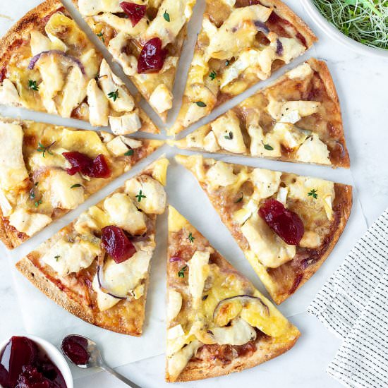 Chicken and Cranberry Pizza