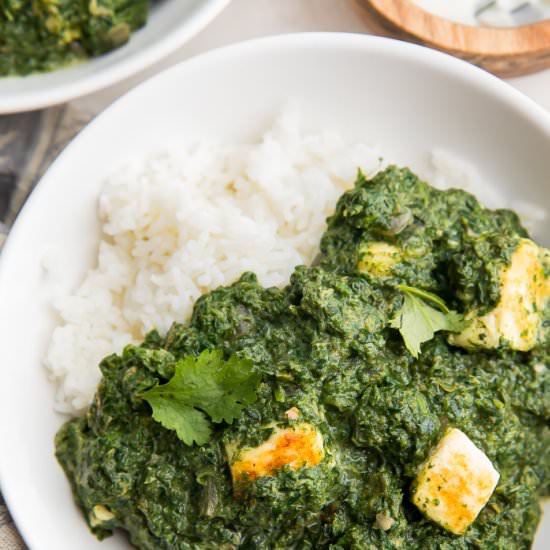 Palak Paneer (restaurant style)