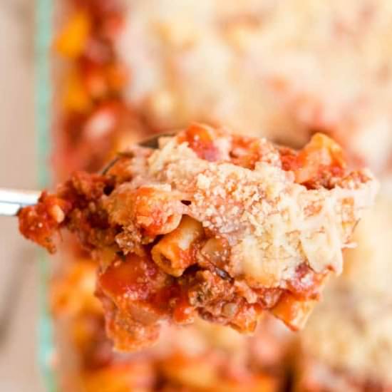Easy Baked Ziti