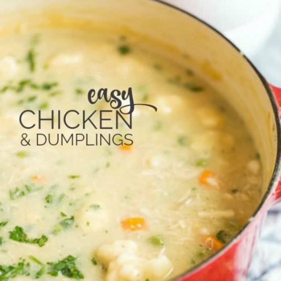 Easy Chicken and Dumplings