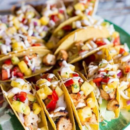 Chicken and Shrimp Tacos