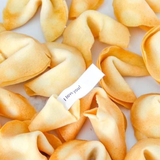 Homemade Fortune Cookies