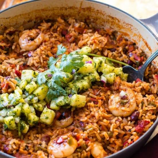 STICKY HONEY LIME SHRIMP & PINEAPPL