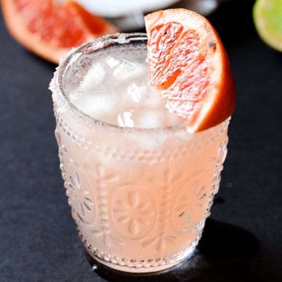 Paloma with Grapefruit Brulee Wedge