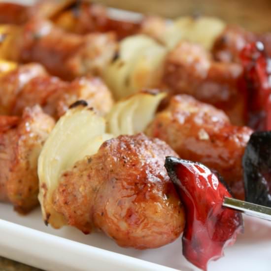 Italian Sausage Skewers