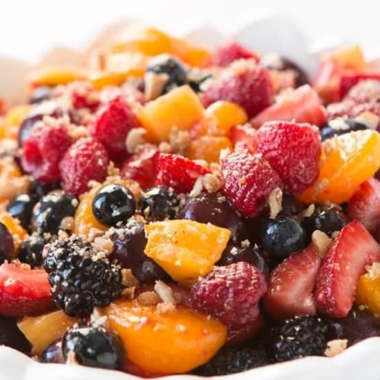 FRUIT SALAD WITH LEMON DRESSING