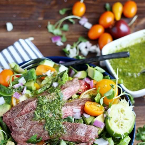 FLANK STEAK SUMMER SALAD