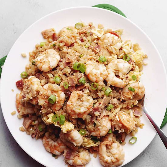 Cauliflower Fried Rice with Shrimp