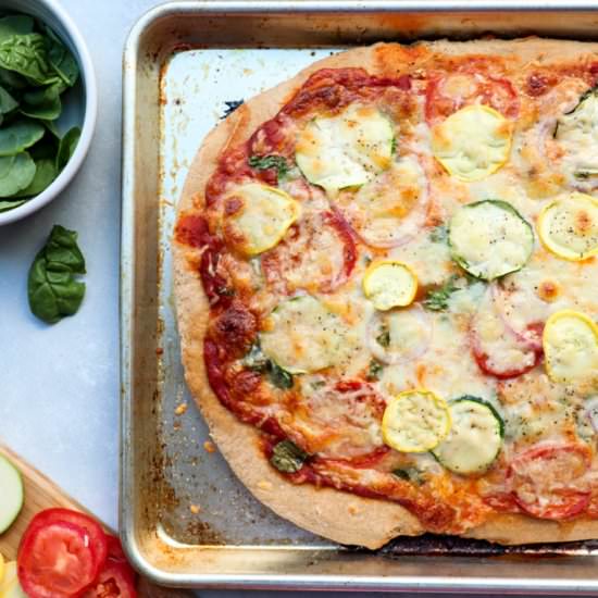 weeknight sheet pan pizza