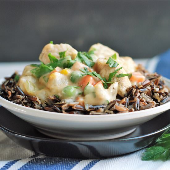 Chicken Not Pie Wild Rice Bowls