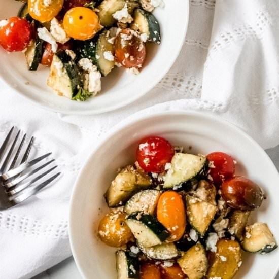 Tomato Cucumber Feta Salad