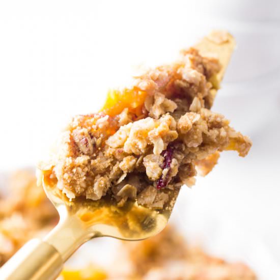Nectarine Oat Pecan Crumble