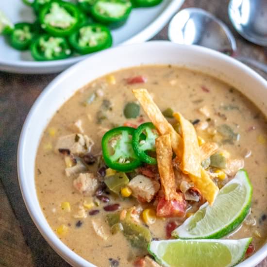 Creamy Chicken Tortilla Soup