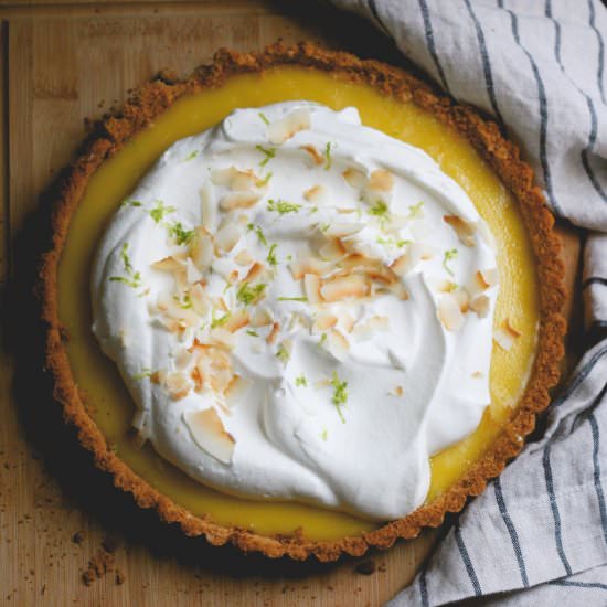 Coconut Lime Curd Tart