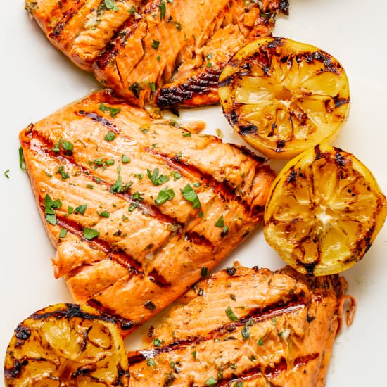 Marinated & Grilled Salmon Recipe