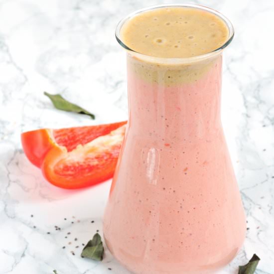Pepper-raspberry smoothie