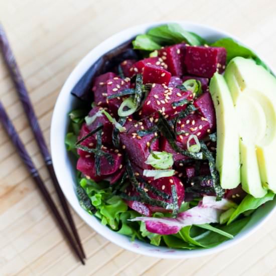 Beet Poke Salad Bowl