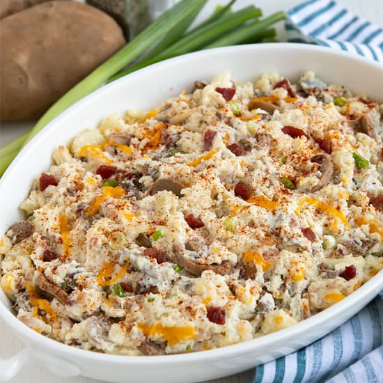 loaded baked potato casserole