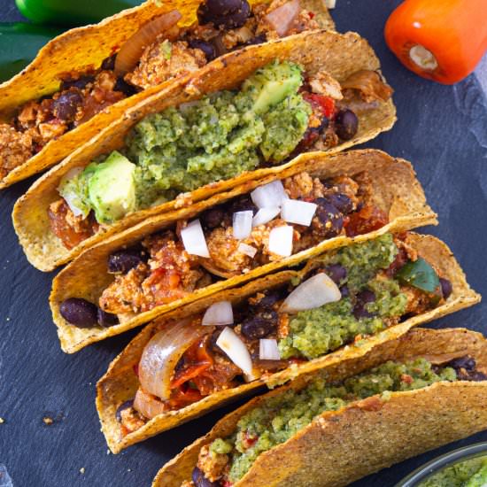 Healthy Tacos with Salsa Verde