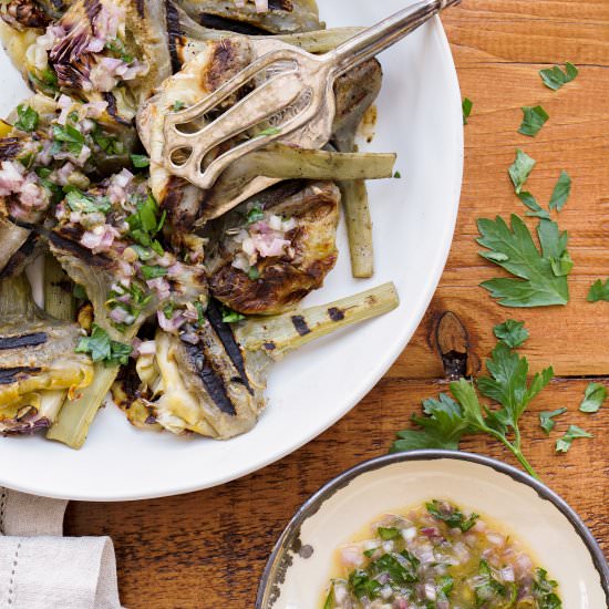 Grilled Artichoke Hearts