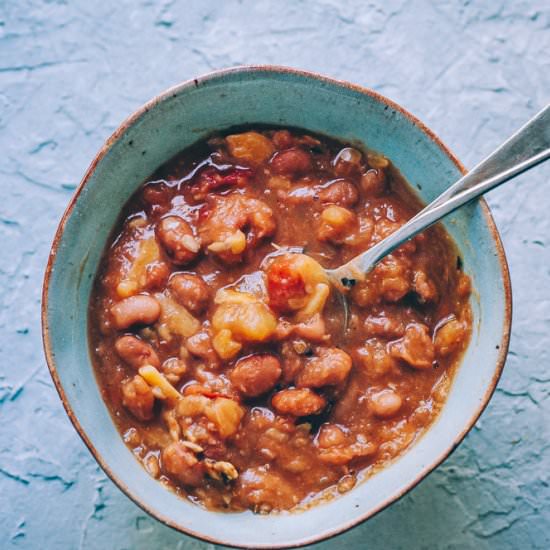 Vegan Acorn Squash Chili