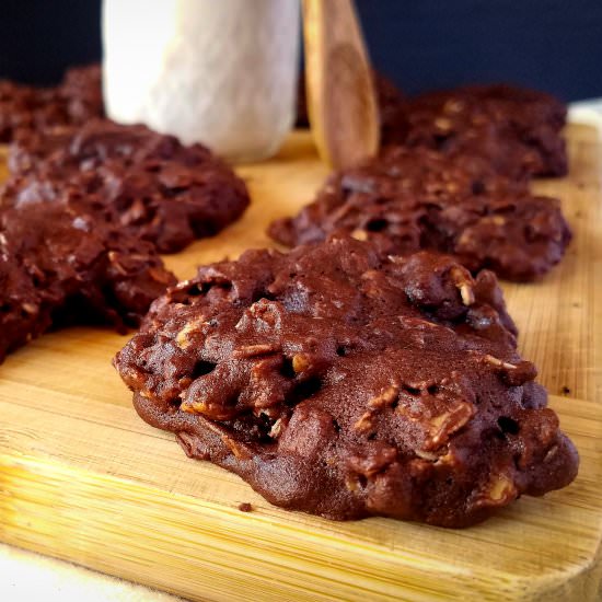 Double Chocolate Oatmeal Cookies
