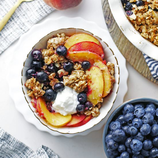 Blueberry Peach Crisp