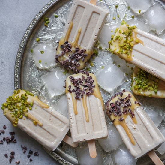 Vegan Caramel Popsicles