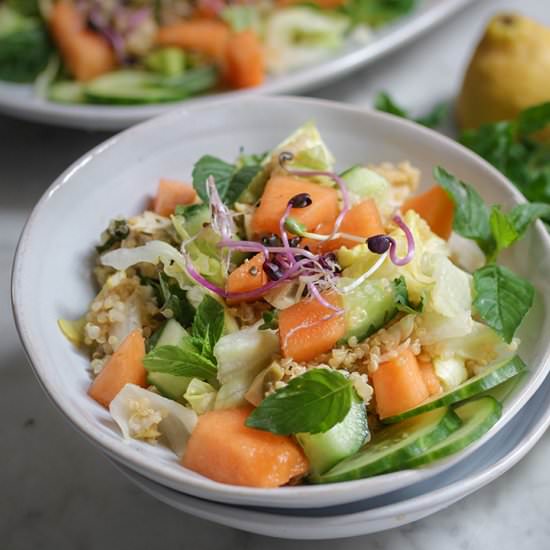 Summer-Salad with Quinoa & Melon