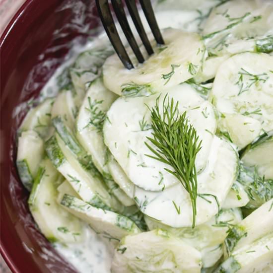 German Cucumber Dill Salad