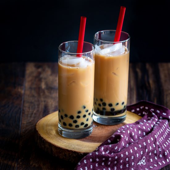 Homemade Cream Earl Grey Bubble Tea